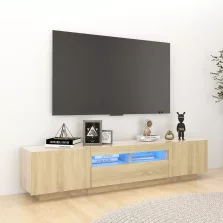   vidaXL sonoma tölgy színű TV-szekrény LED-lámpákkal 180 x 35 x 40 cm