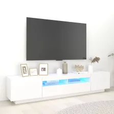vidaXL fehér TV-szekrény LED-lámpákkal 200 x 35 x 40 cm