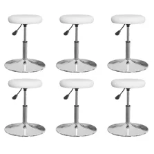 vidaXL 6 db fehér műbőr étkezőszék