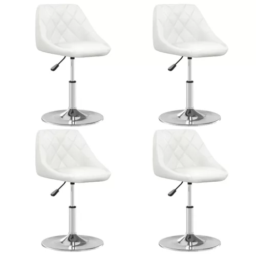 vidaXL 4 db fehér műbőr étkezőszék