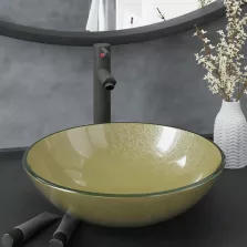   vidaXL edzett üveg mosdókagyló csapteleppel és leeresztőszeleppel