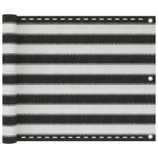  vidaXL antracitszürke-fehér HDPE erkélynapellenző 75 x 500 cm
