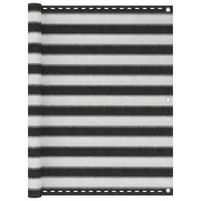   vidaXL antracitszürke-fehér HDPE erkélynapellenző 120 x 300 cm