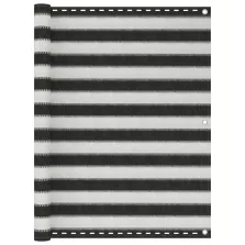   vidaXL antracitszürke-fehér HDPE erkélynapellenző 120 x 500 cm