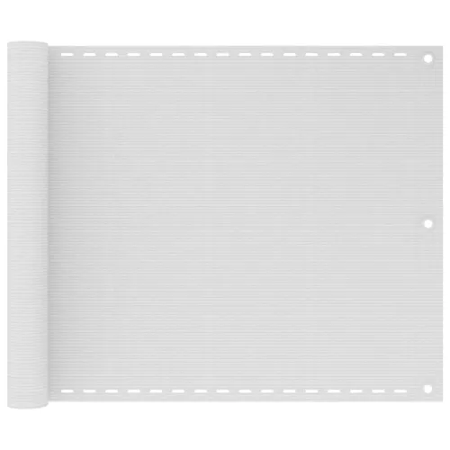 vidaXL fehér HDPE erkélyparaván 75 x 500 cm