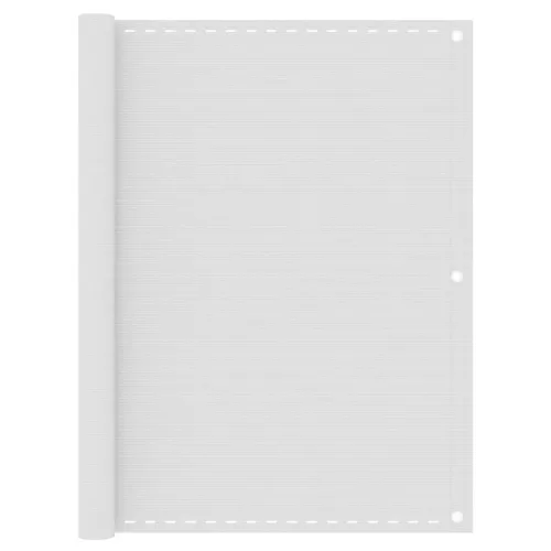 vidaXL fehér HDPE erkélytakaró 120 x 500 cm
