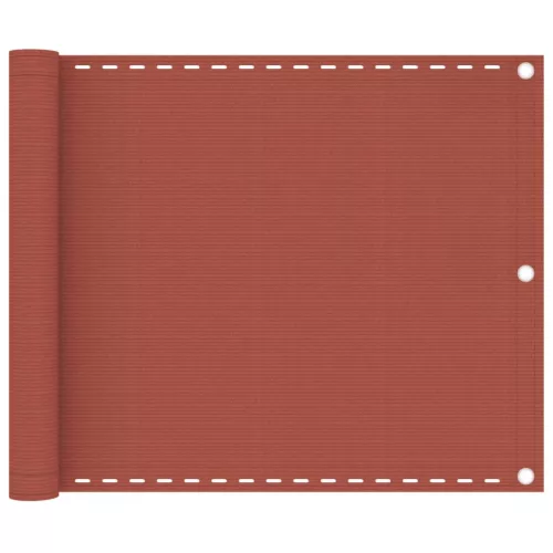 vidaXL terrakotta HDPE erkélytakaró 75 x 300 cm