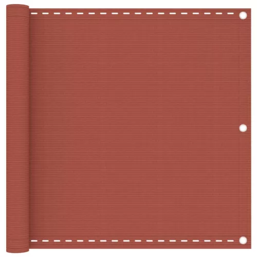 vidaXL terrakotta HDPE erkélytakaró 90 x 500 cm