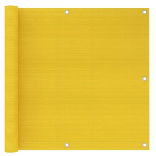 vidaXL sárga HDPE erkélytakaró 90 x 300 cm