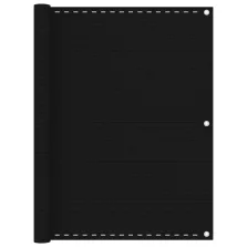 vidaXL fekete HDPE erkélyparaván 120 x 600 cm