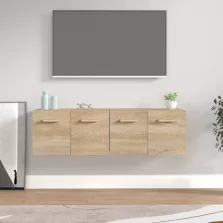   vidaXL 2 db sonoma tölgy színű szerelt fa faliszekrény 60x36,5x35 cm