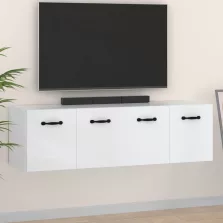   vidaXL 2 db fehér szerelt fa faliszekrény 80 x 35 x 36,5 cm