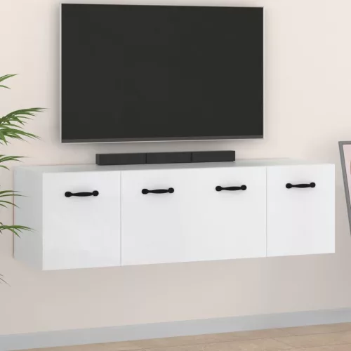 vidaXL 2 db fehér szerelt fa faliszekrény 80 x 35 x 36,5 cm