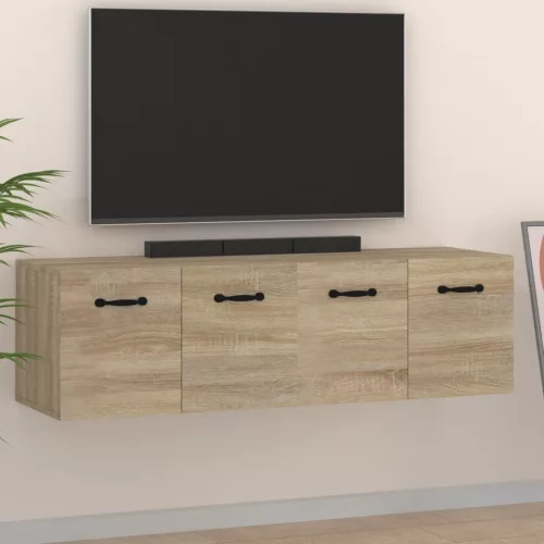 vidaXL 2 db sonoma tölgy színű szerelt fa faliszekrény 80x35x36,5 cm