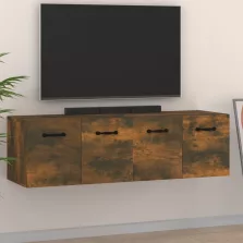   vidaXL 2 db füstös tölgy színű szerelt fa faliszekrény 80x35x36,5 cm