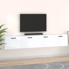   vidaXL 2 db fehér szerelt fa faliszekrény 100 x 36,5 x 35 cm