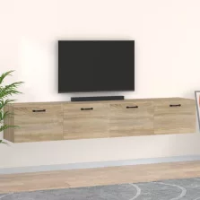   vidaXL 2 db sonoma tölgy színű szerelt fa faliszekrény 100x36,5x35 cm