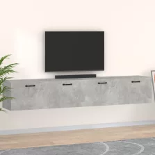   vidaXL 2 db betonszürke szerelt fa faliszekrény 100 x 36,5 x 35 cm