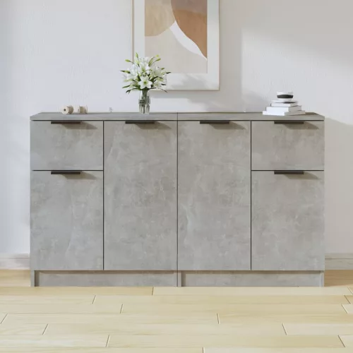 vidaXL 2 db fehér szerelt fa tálalóasztal 60 x 30 x 70 cm