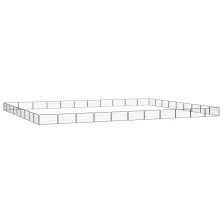   vidaXL 40-paneles fekete porszórt acél kutyakennel 100 x 50 cm