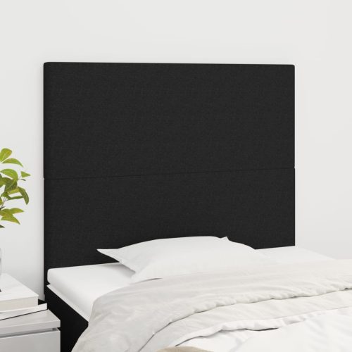 vidaXL 2 db fekete szövet fejtámla 100x5x78/88 cm