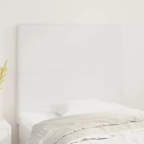vidaXL 2 db fehér műbőr fejtámla 100x5x78/88 cm