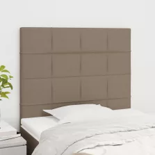 vidaXL 2 db tópszínű szövet fejtámla 80x5x78/88 cm