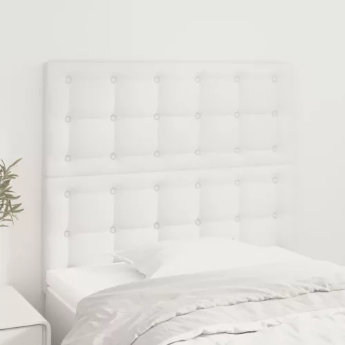 vidaXL 2 db fehér műbőr fejtámla 80 x 5 x 78/88 cm
