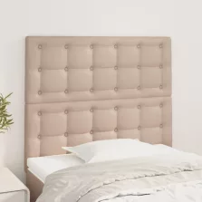   vidaXL 2 db cappuccino színű műbőr fejtámla 90 x 5 x 78/88 cm