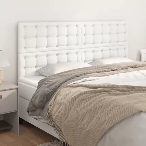 vidaXL fehér műbőr fejtámla 160x5x118/128 cm