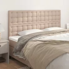   vidaXL 4 db cappuccino színű műbőr fejtámla 90 x 5 x 78/88 cm