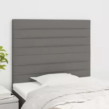 vidaXL 2 db sötétszürke szövet fejtámla 100x5x78/88 cm