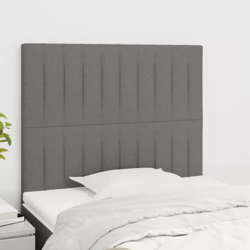 vidaXL 2 db sötétszürke szövet fejtámla 80 x 5 x 78/88 cm