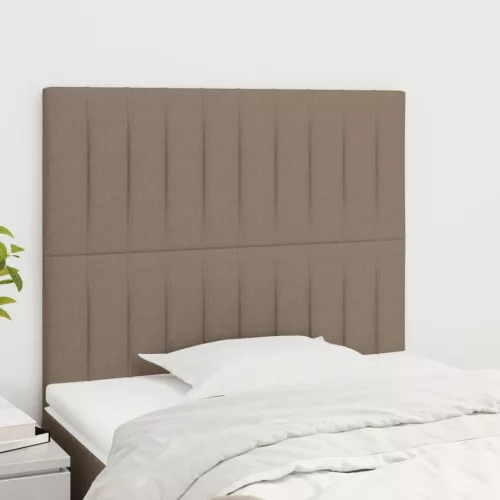 vidaXL bézs színű szövet fejtámla 80x5x118/128 cm