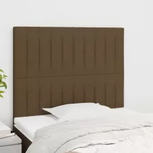 vidaXL 2 db sötétbarna szövet fejtámla 100x5x78/88 cm