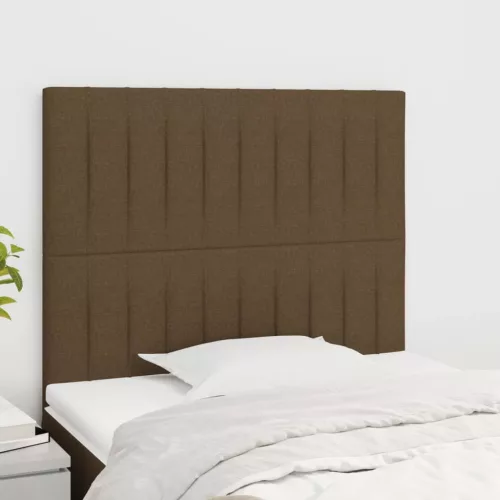 vidaXL 2 db sötétbarna szövet fejtámla 100x5x78/88 cm