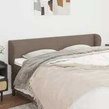   vidaXL tópszínű szövet fejtámla szárnyakkal 203x23x78/88 cm