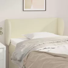   vidaXL krémszínű műbőr szárnyas fejtámla 83x23x78/88 cm