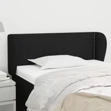 vidaXL fekete szövet fejtámla szárnyakkal 83x23x78/88 cm