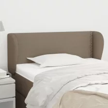   vidaXL tópszínű szövet fejtámla szárnyakkal 93x23x78/88 cm