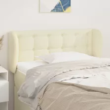  vidaXL krémszínű műbőr szárnyas fejtámla 103x23x78/88 cm