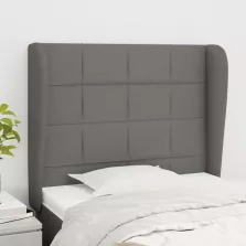   vidaXL sötétszürke szövet fejtámla szárnyakkal 93 x 23 x 118/128 cm