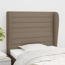   vidaXL tópszínű szövet fejtámla szárnyakkal 93 x 23 x 118/128 cm