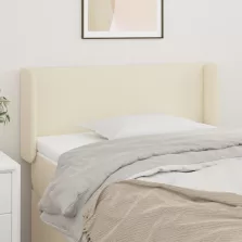   vidaXL krémszínű műbőr szárnyas fejtámla 83x16x78/88 cm