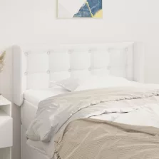 vidaXL fehér műbőr szárnyas fejtámla 83x16x78/88 cm