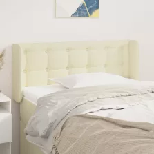   vidaXL krémszínű műbőr szárnyas fejtámla 83x16x78/88 cm