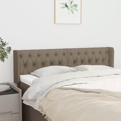 vidaXL tópszínű szövet fejtámla 147x16x78/88 cm