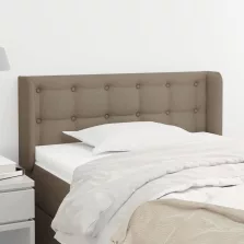 vidaXL tópszínű szövet fejtámla 93x16x78/88 cm