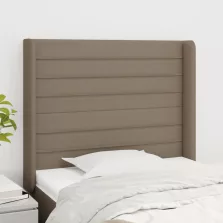   vidaXL tópszínű szövet fejtámla szárnyakkal 93x16x118/128 cm