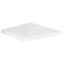   vidaXL fehér kétszintes pavilon-tetőponyva 310 g/m² 3 x 3 m